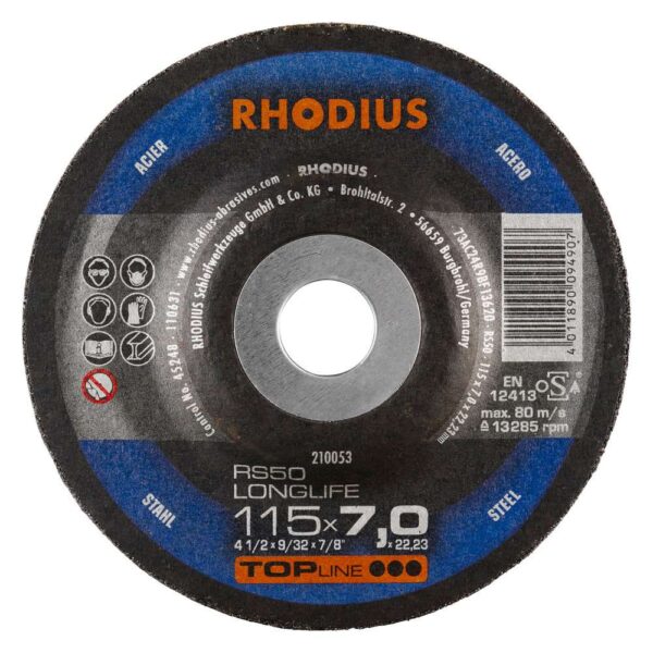 RS50 LONGLIFE TOPline lll 115x7,0x22,23