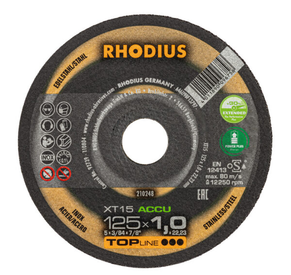 XT15 ACCU TOPline lll 125x1,0x22,23