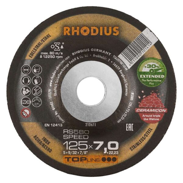RS 580 CERAMICON 125x7,0x22,23