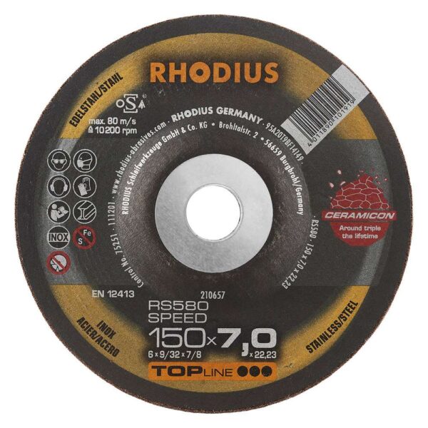 RS 580 CERAMICON 150x7,0x22,23
