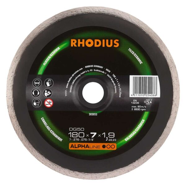 DG50 ALPHALINE l 180x7,0x1,6x22,23 41