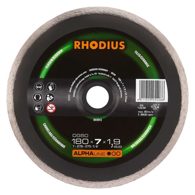 DG50 ALPHALINE l 180x7,0x1,6x22,23 41