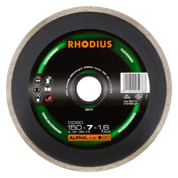 DG50 ALPHALINE l 150x7,0x1,6x22,23 41