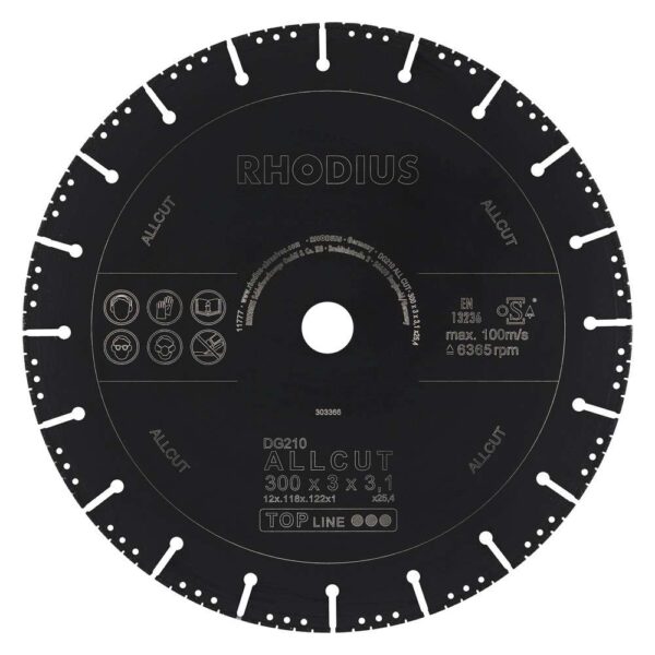 DG210 Allcut TOPline lll 300x3,0x3,1x25,40 41