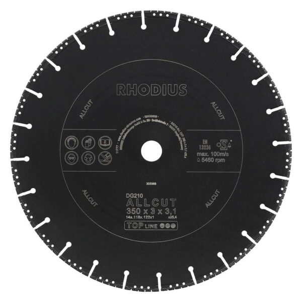 DG210 Allcut TOPline lll 350x3,0x3,1x25,40 41