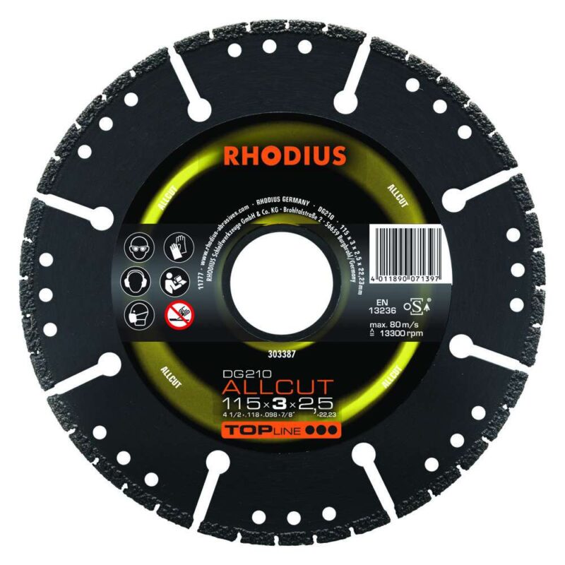 DG210 Allcut TOPline lll 115x3,0x2,5x22,23 41