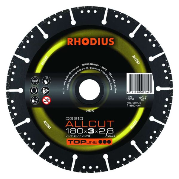 DG210 Allcut TOPline lll 180x3,0x2,8x22,23 41