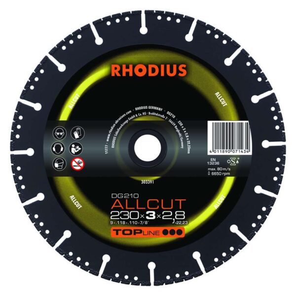 DG210 Allcut TOPline lll 230x3,0x2,8x22,23 41