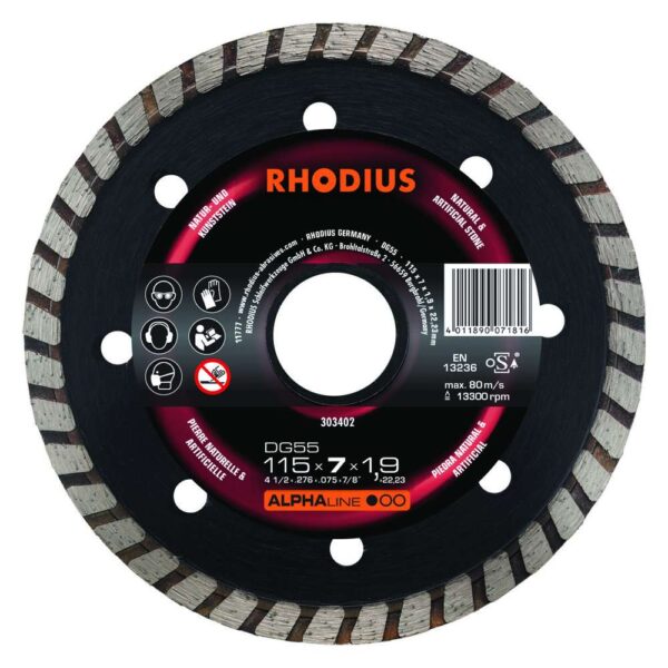 DG55 ALPHALINE l 115x7,0x1,9x22,23 41