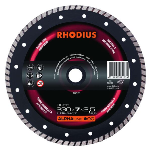 DG55 ALPHALINE l 230x7,0x2,5x22,23 41