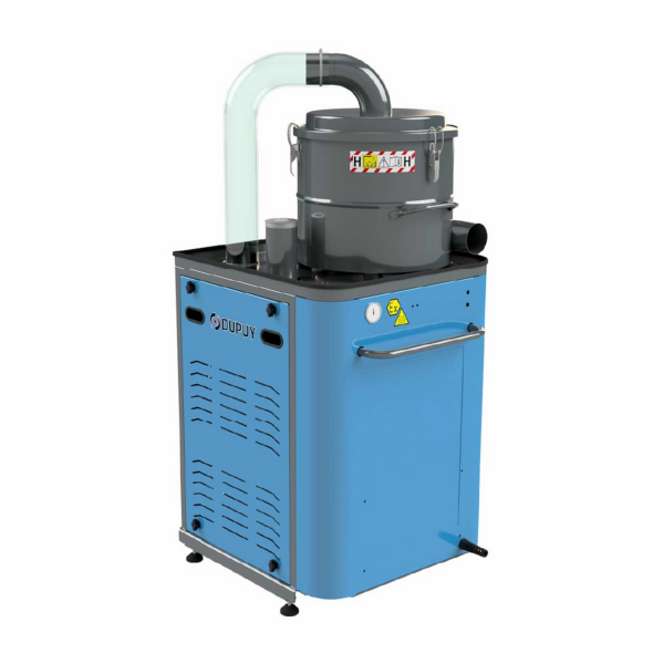 Central de aspiración, para zonas ATEX, con bomba de canal lateral de 12.5 Kws, modelo CVAC150