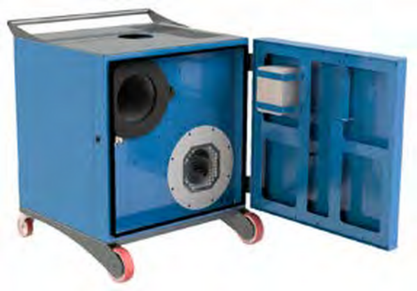 Filtro movil, con limpieza neumática, para polvo en suspensión, Modelo Dedust 1