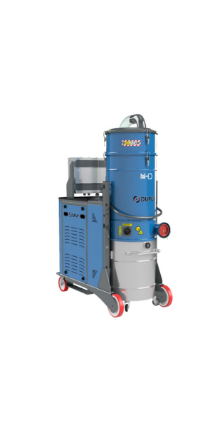 Aspirador industrial de alta capacidad móvil o para instalaciones centralizadas, para zonas ATEX 22 de 12,5 Kws, modelo MHD 150