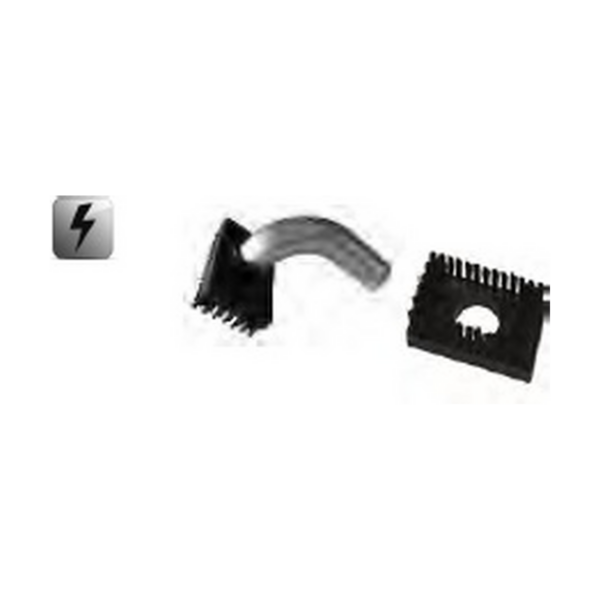 Cepillo de nylon antiestático cuadrado 160x90mm Ø40mm