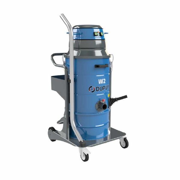Aspirador industrial monofásico, compacto y móvil para aspiración de líquiudos y sólidos al mismo tiempo, modelo W2