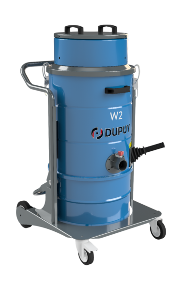 Aspirador industrial neumático libre de mantenimiento, con 7 venturis y contenedor de 40 litros, modelo W1AIR7V