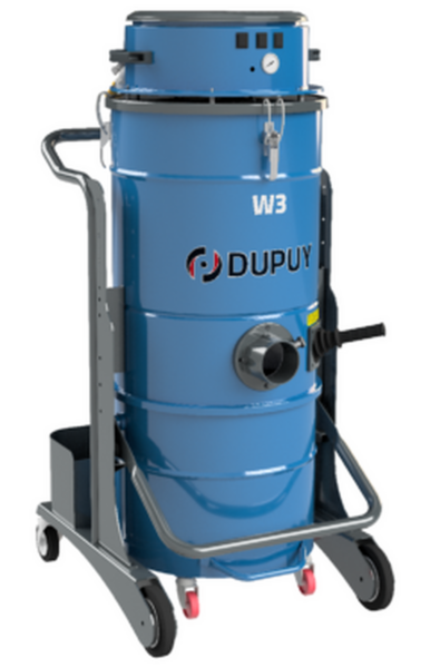 Aspirador industrial neumático libre de mantenimiento, con 25 venturis y contenedor de 65 litros, modelo W3AIR25V