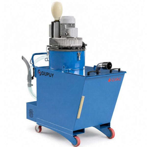 Aspirador trifásico de viruta y aceite de 200 litros de capacidad, modelo Oilvac200T