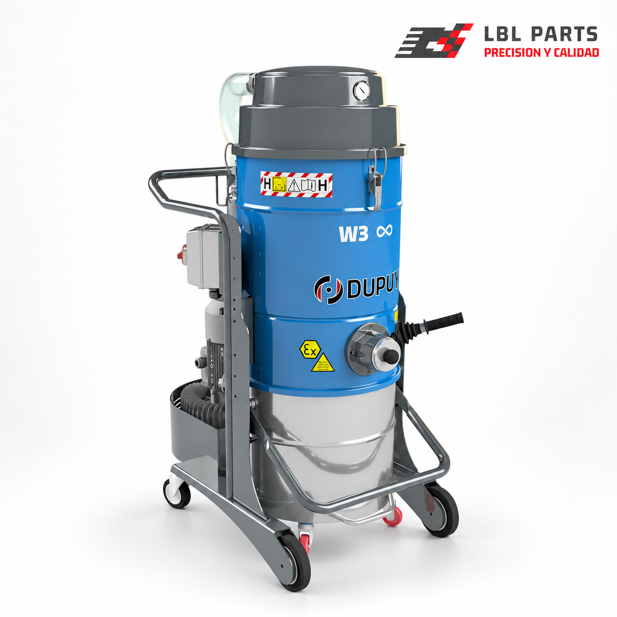 Aspirador W3 Infini 2,2 kW ACD para aspiración de viruta y serrín - LBL PARTS