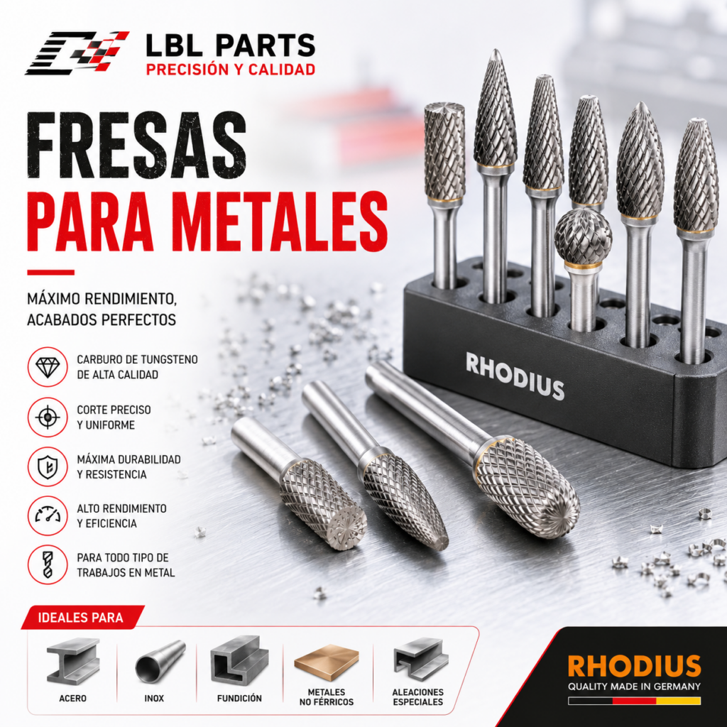 Fresas para Metales