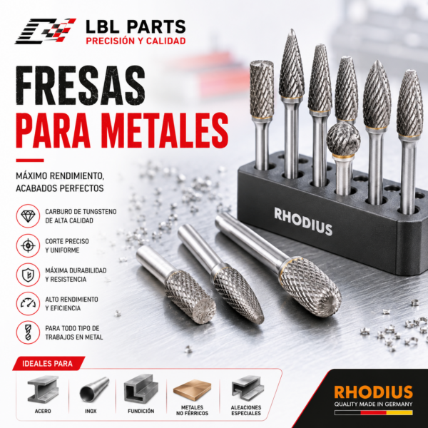 Fresas para Metales