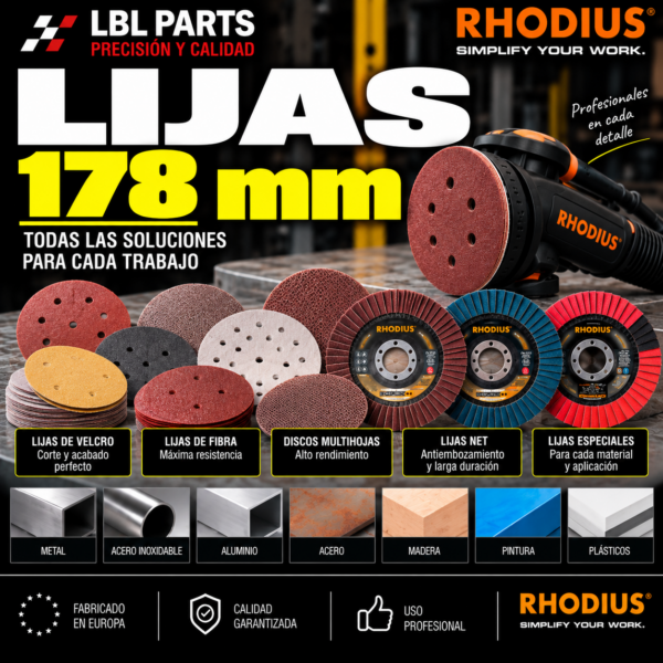 Lijas de 178mm