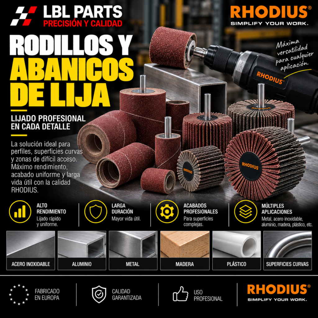 Rodillos y Abanicos de Lija