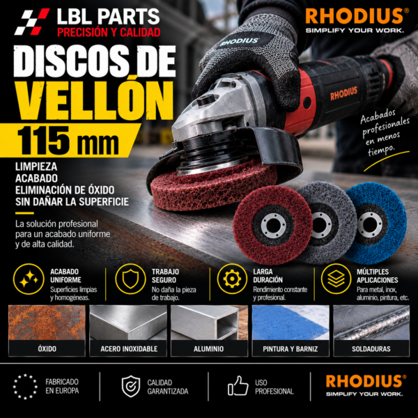 Discos Vellón de 115mm